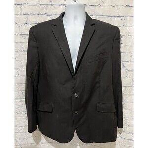 Billy London UK 46R Mens 2 Button Black Suit Blazer Jacket